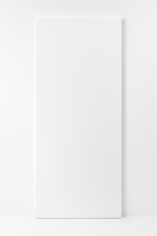 E09 White Primed Solid Flush Wooden Interior Door